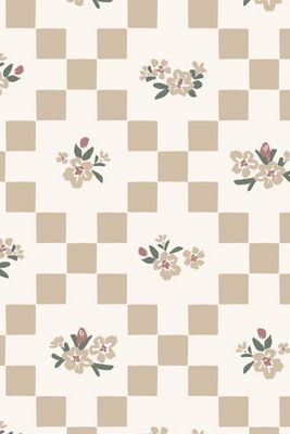 Ayara Vintage Bloom Mosaic Geometric Floral Wallpaper