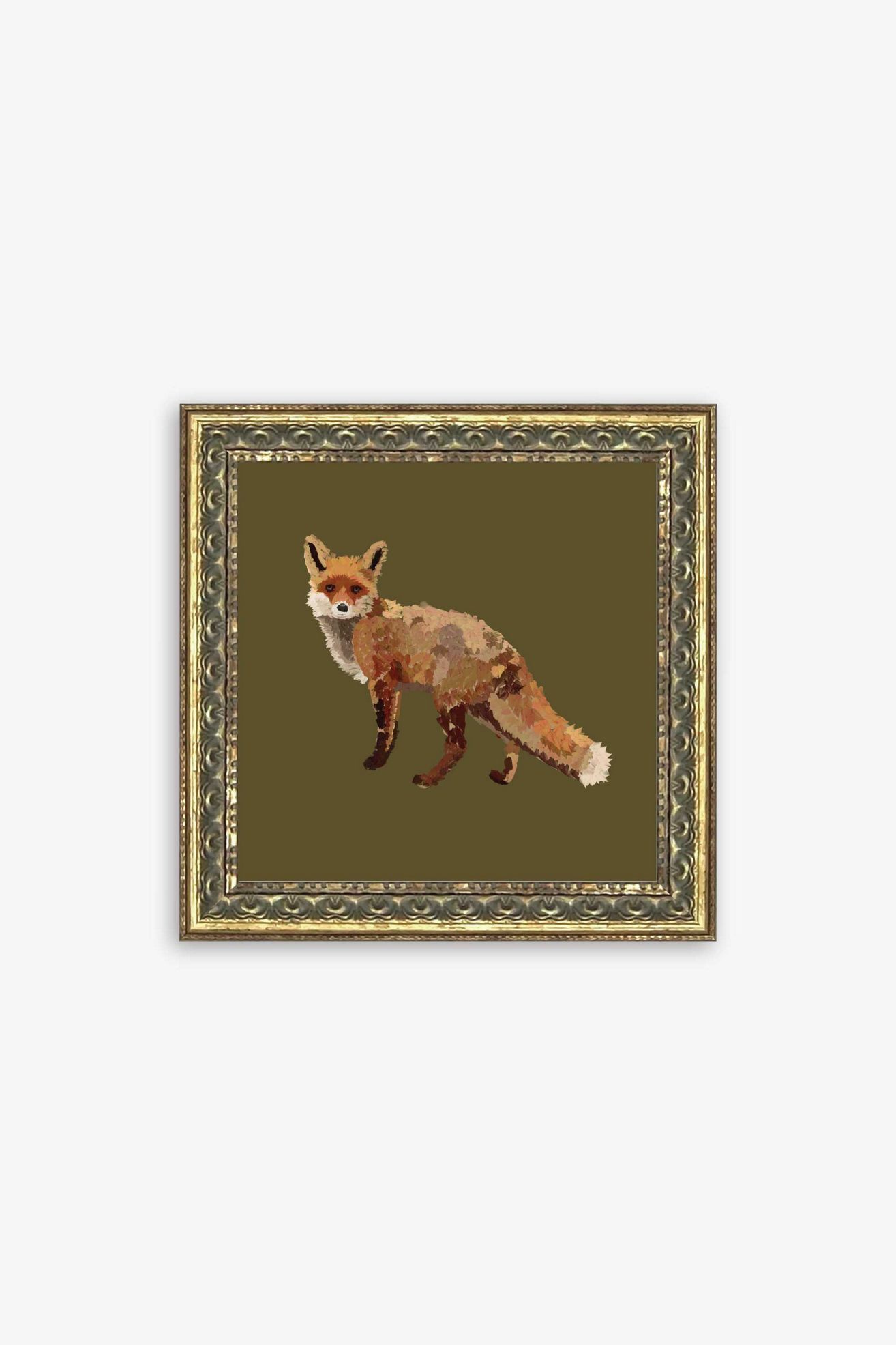 Fox Closeup Wall Art - Orange, One Size