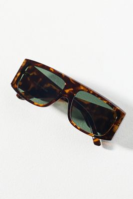 Anthropologie x Eyeking Classic Large Flat Top Sunglasses brown tortoise  NWT Eyeking Classic Large Flat Top Sunglasses | Anthropologie main image 4