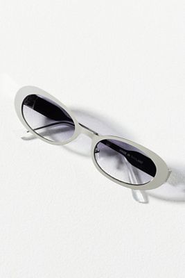 Elite Eyewear Slim Metal Oval Sunglasses
