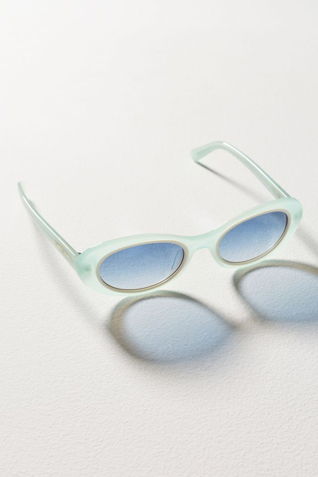 For Love & Lemons x DIFF Oval Sunglasses | Anthropologie