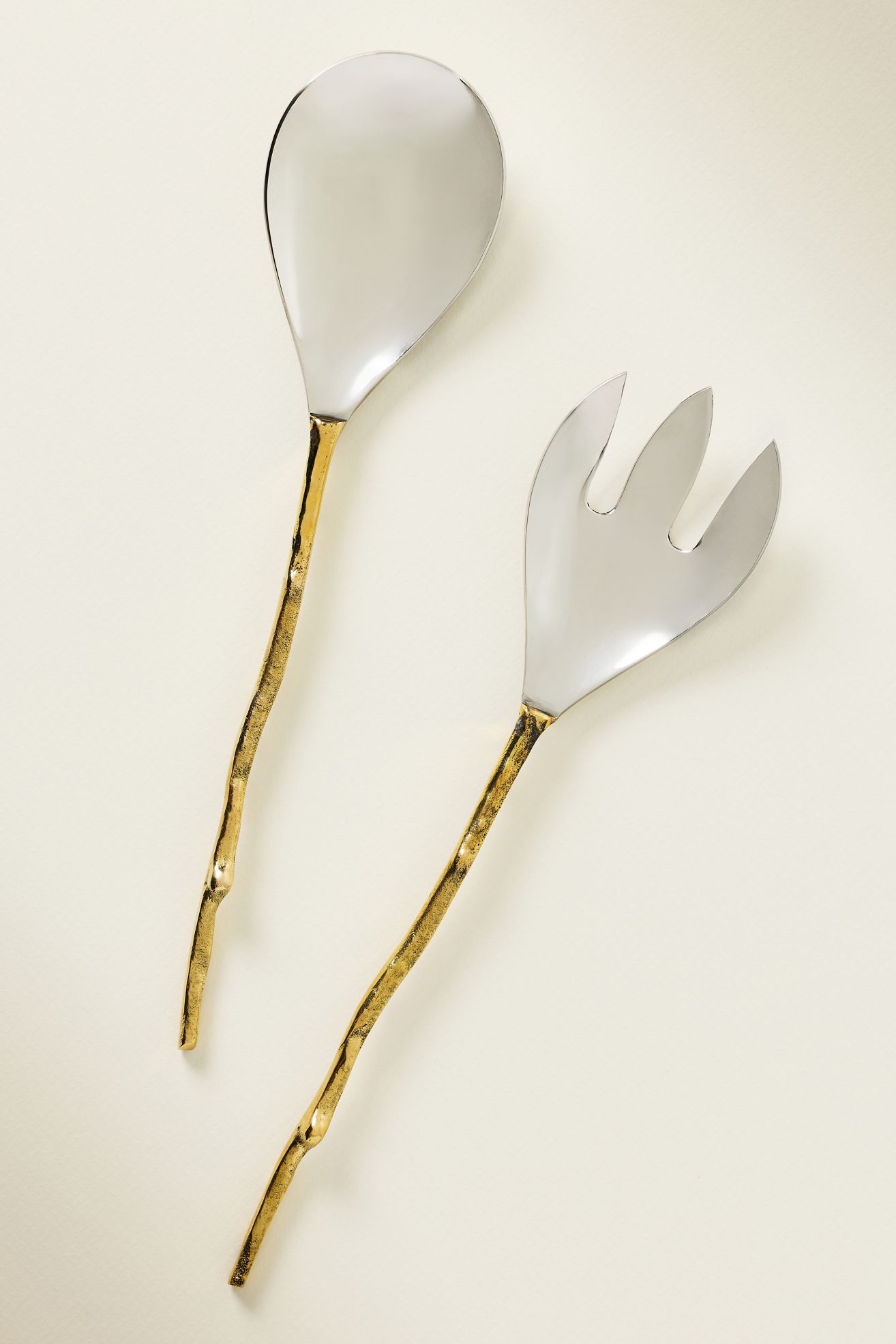 Shelton Metal Olive Branch Serving Spoon Set - Multi, Set Of 2