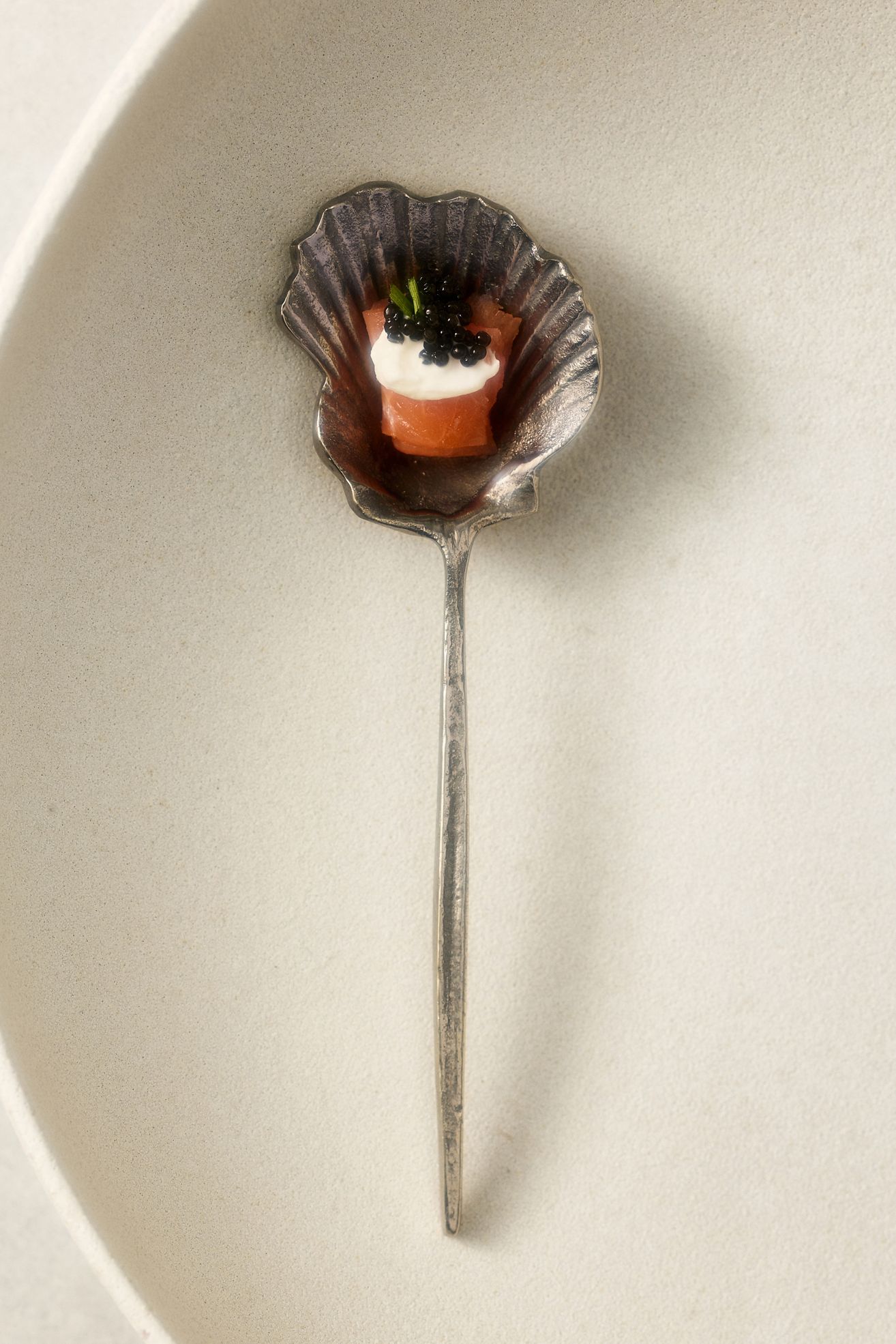 Shelton Metal Shell Serving Spoon - Silver, One Size