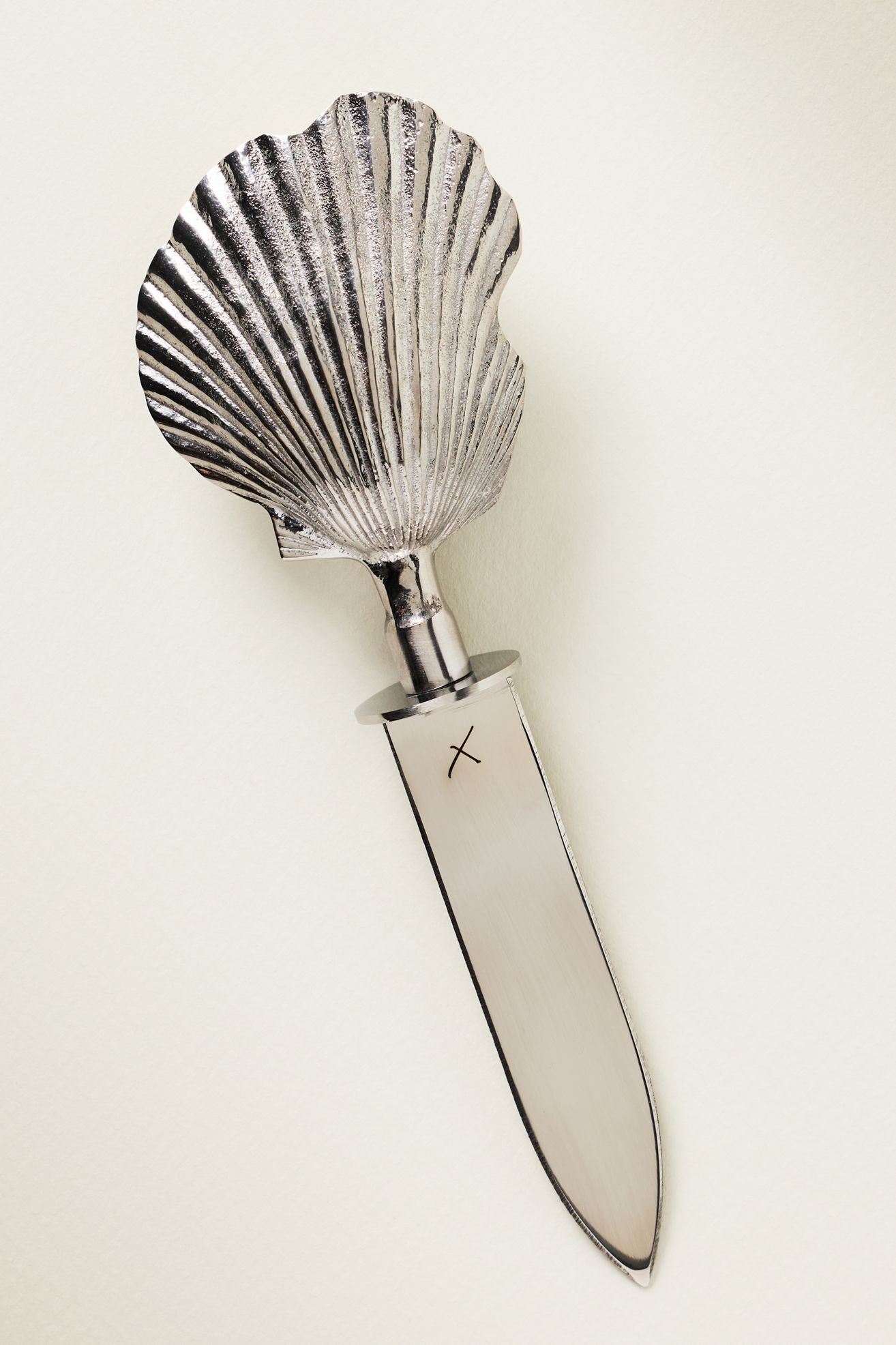 Shelton Metal Shell Oyster Knife - Silver, Standard, One Size