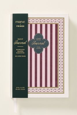 Maeve Striped Cloth Journal