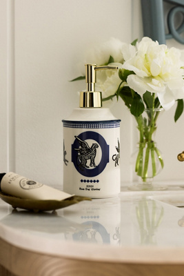 Anthropologie Blue Hotel Ceramic Soap Dispenser