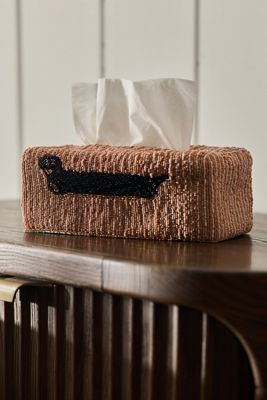 Duck Icon Beaded Tissue Box Cover | AnthroHome