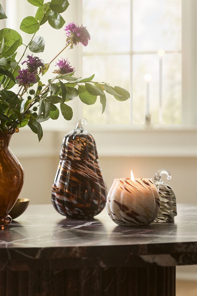 Pumpkin Sweet Vanilla Gourd Glass Candle #1