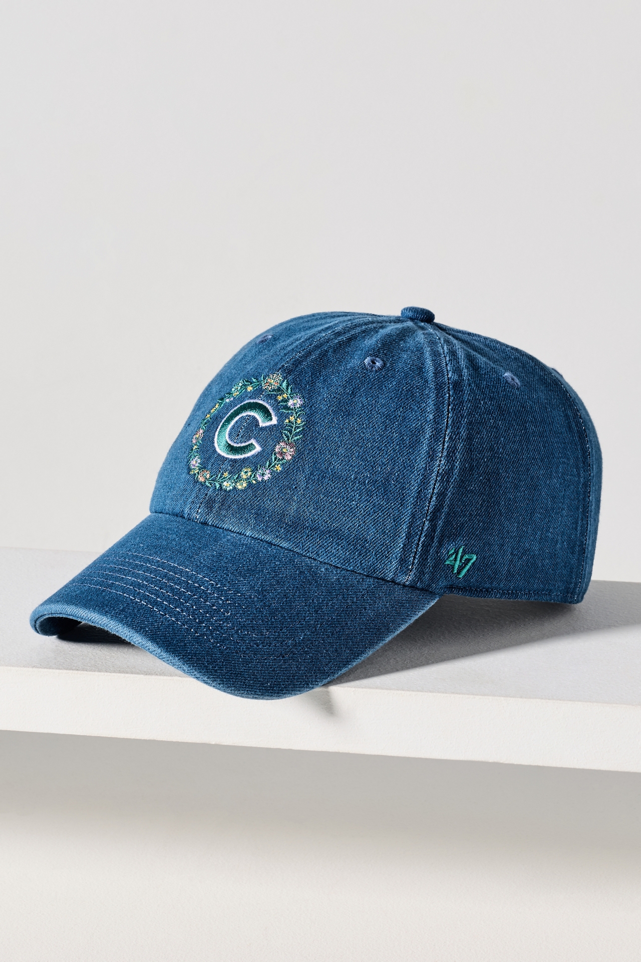 '47 Denim Floral Baseball Cap