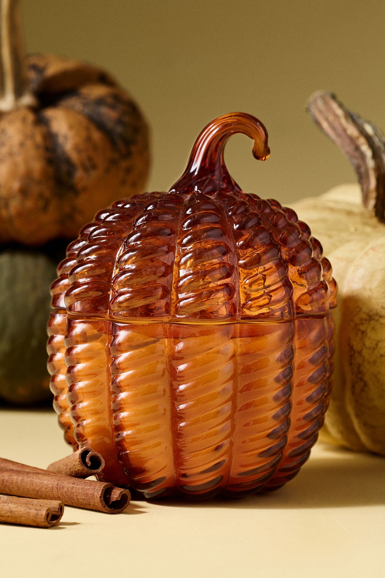 The Gather Candle by Anthropologie Figural Edition: Pumpkin Sweet Vanilla - Amber Pumpkin & Spice, M