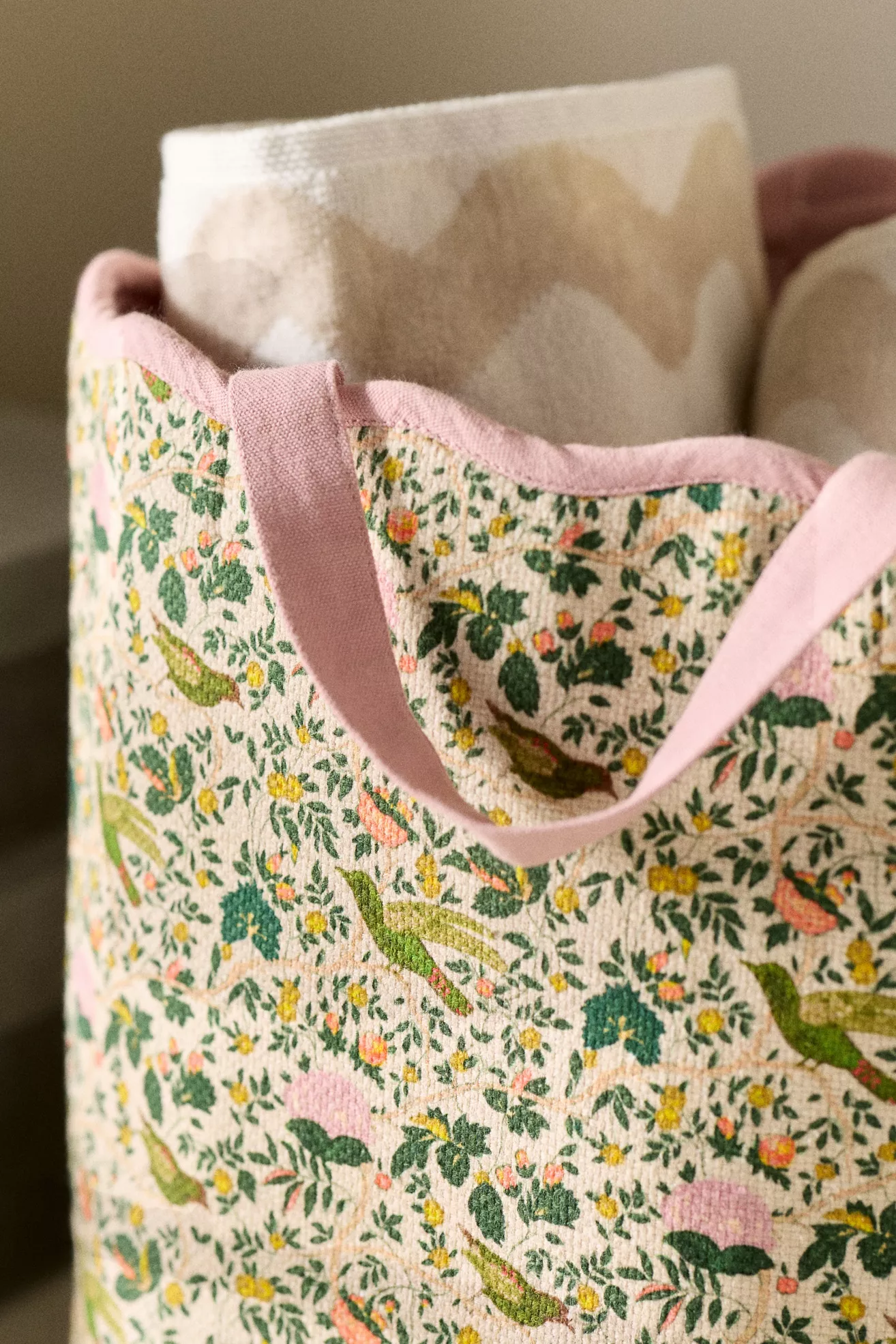 Printed Scallop Cotton Basket - thumbnail 4