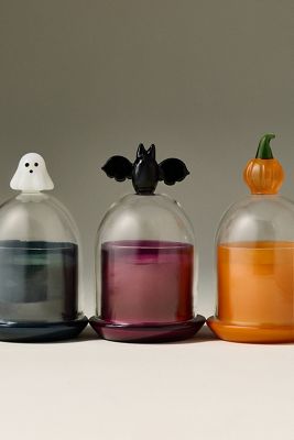 Fall Icon Cloche Pumpkin Sweet Vanilla Glass Candle