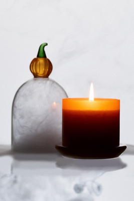 Fall Icon Cloche Pumpkin Sweet Vanilla Glass Candle