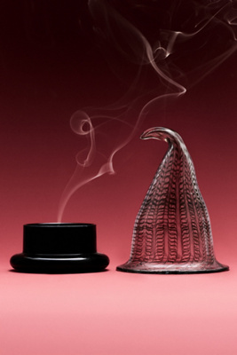 Witches Hat Amber Pumpkin & Spice Figural Glass Candle | AnthroHome