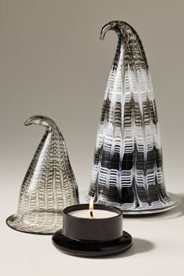 Witches Hat Woody Honeycrisp & Pinecone Figural Glass Candle