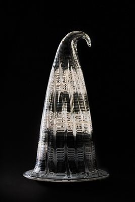 Witches Hat Woody Honeycrisp & Pinecone Figural Glass Candle