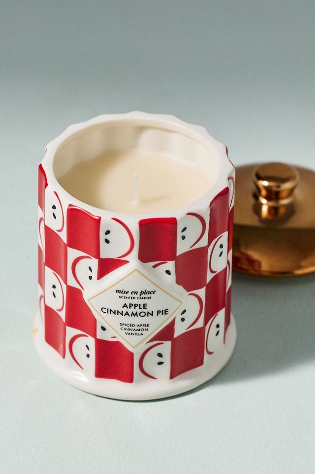mise en place Gourmand Cinnamon Apple Pie Ceramic Candle #1