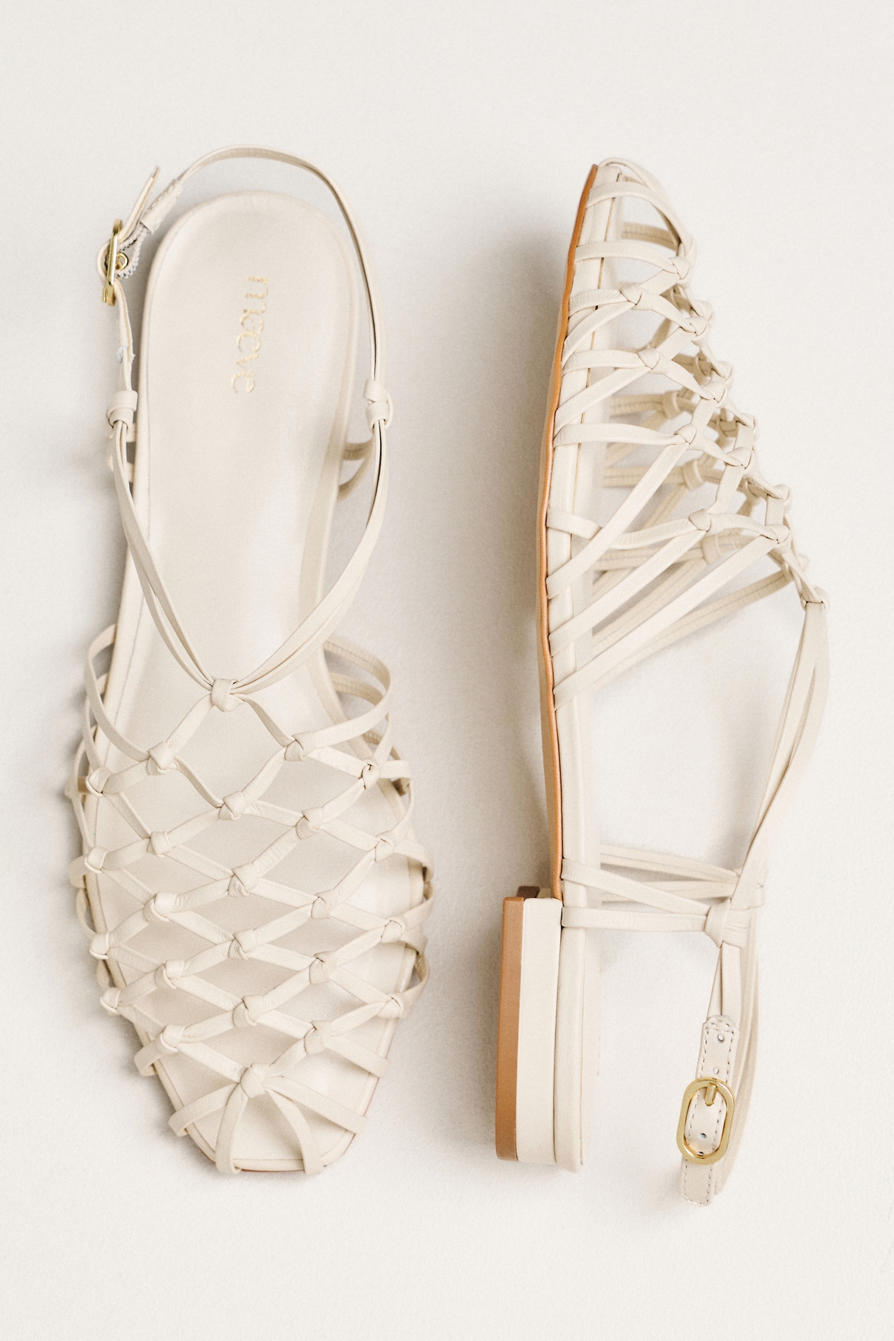 Maeve Woven Strappy Flat Sandals
