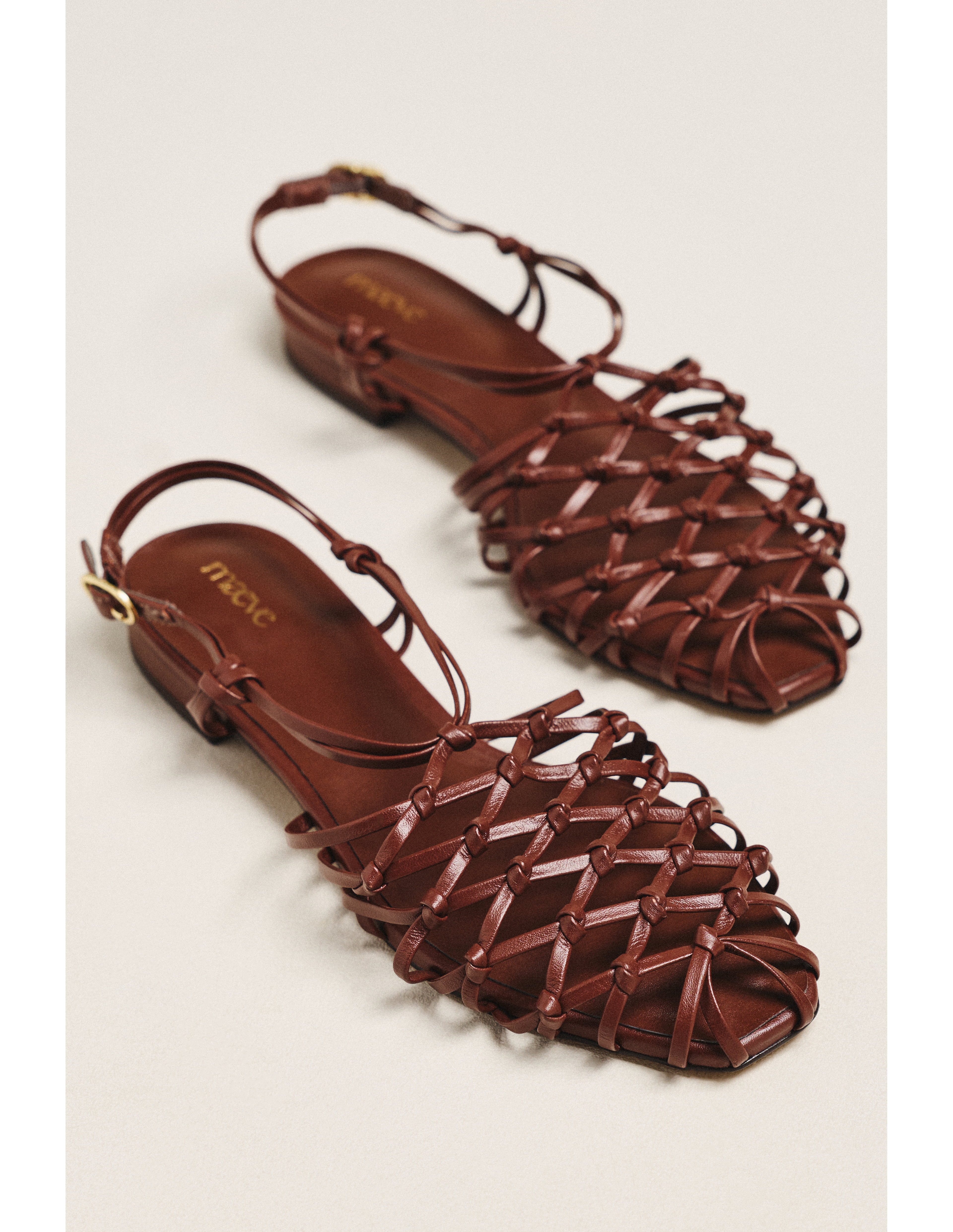 Maeve Woven Strappy Flat Sandals