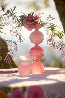 Ombre Baubles Glass Bud Vase