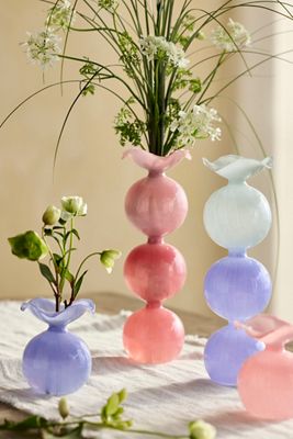 Ombre Baubles Glass Bud Vase