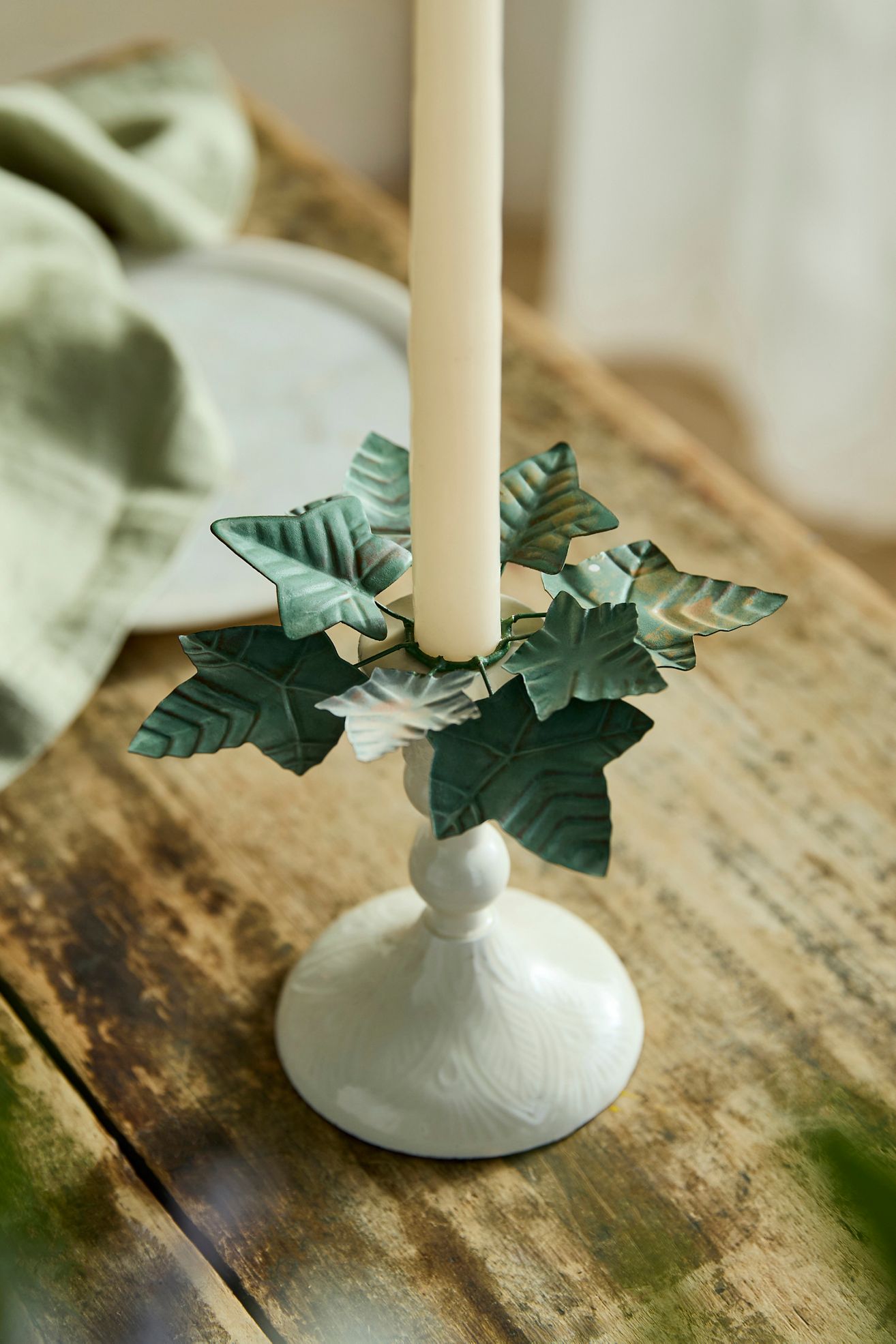 Ivy Candle Cuffs, Set of 2 - Dark Green