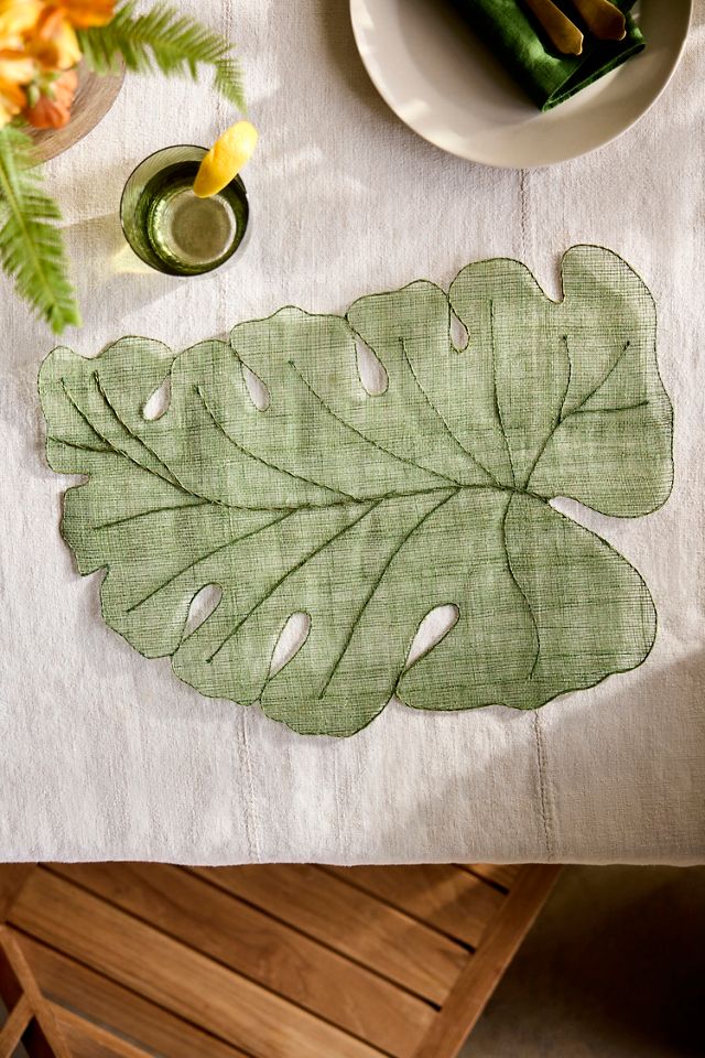 Tropical Leaf Abaca Placemat #1
