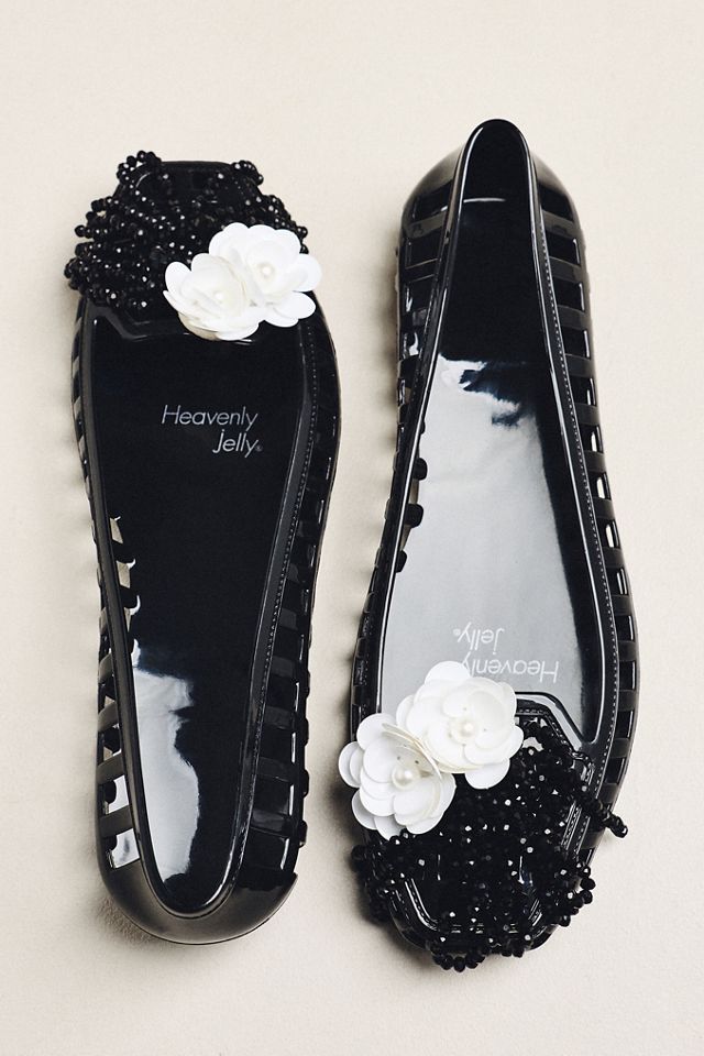Heavenly Jelly Blushing Flower Jelly Flats #1