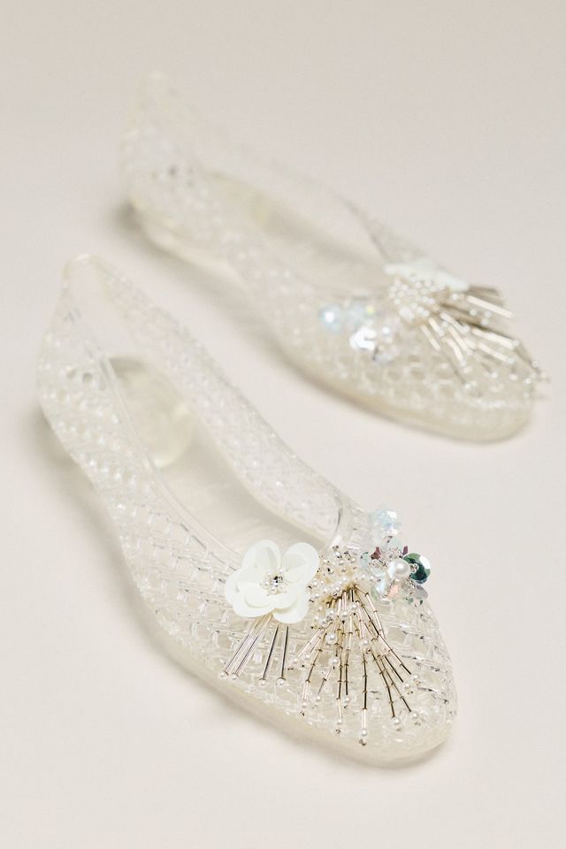Heavenly Jelly Camelia Embellished Flats #1