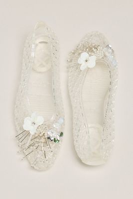 Heavenly Jelly Camelia Embellished Flats