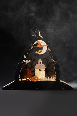Ghostly Light-Up Mantle Decor