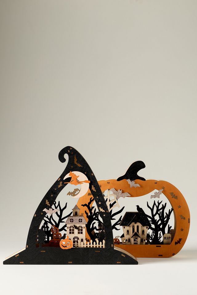 Ghostly Light-Up Mantle Decor #1