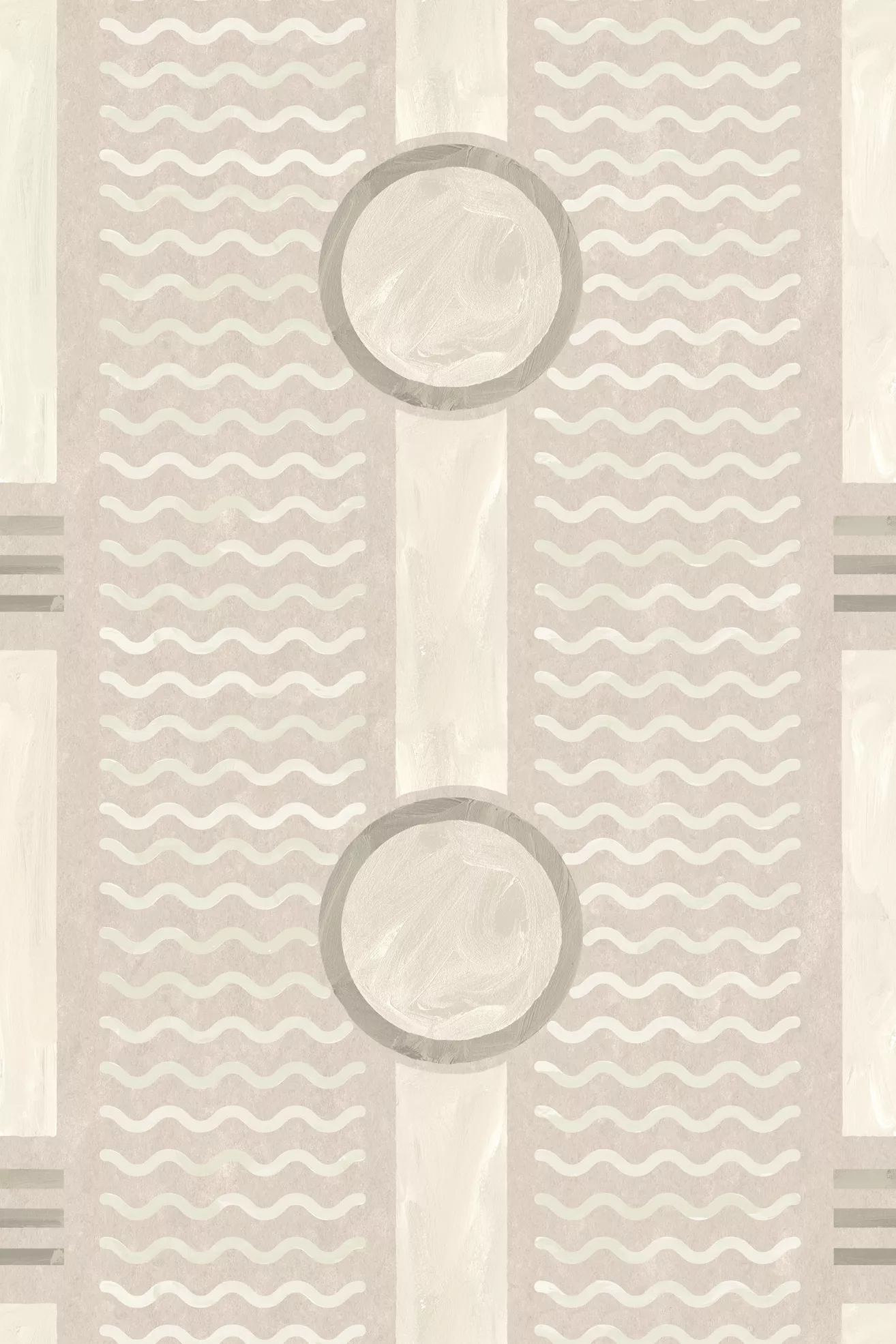 Mitchell Black South Beach Facade Geometric Nautical Wallpaper