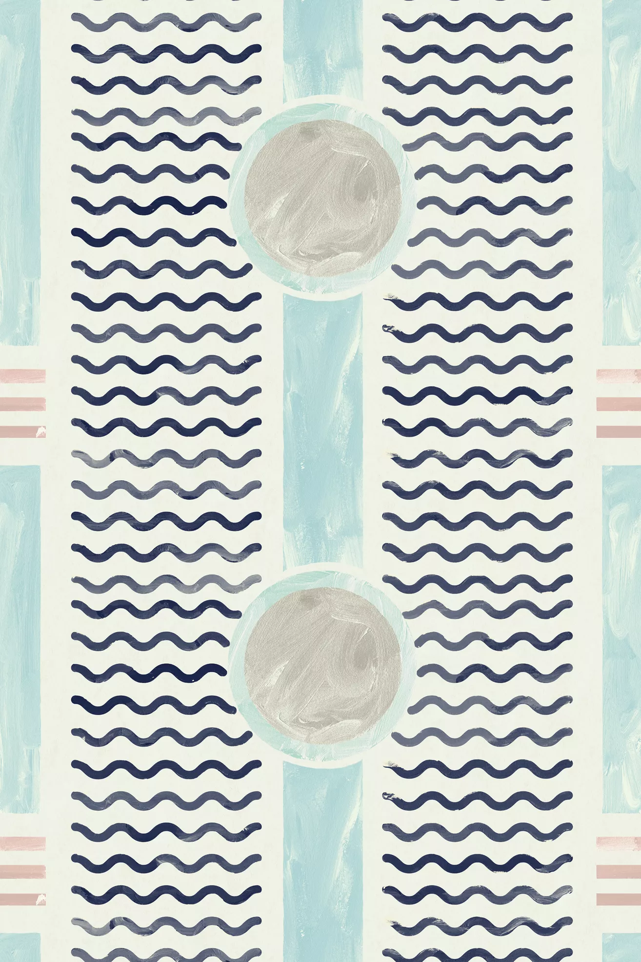 Mitchell Black South Beach Facade Geometric Nautical Wallpaper - thumbnail 3