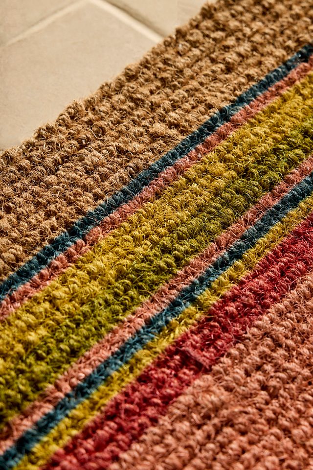 Cabana Stripe Coir Doormat #1