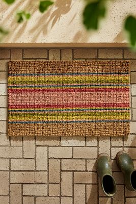Cabana Stripe Coir Doormat