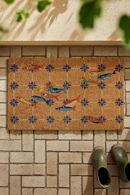 Fish Tile Coir Doormat