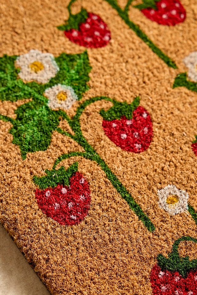 Strawberry Patch Coir Doormat | Terrain