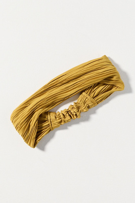 Anthropologie Scrunchie Hair Band In Yellow