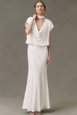 slim fit dress slacks Pleats and Flare Stretchy Linen Mini Dress - White main image 1