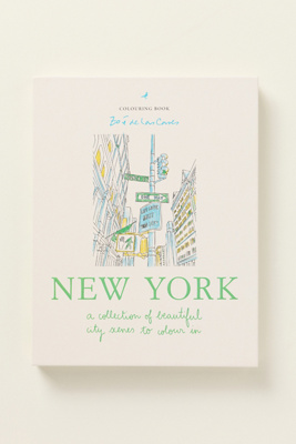 Anthropologie City Inspired Coloring Book In Multi