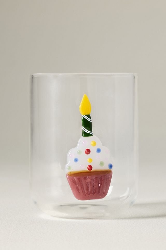 Love Notes Cupcake Icon Juice Glass #1