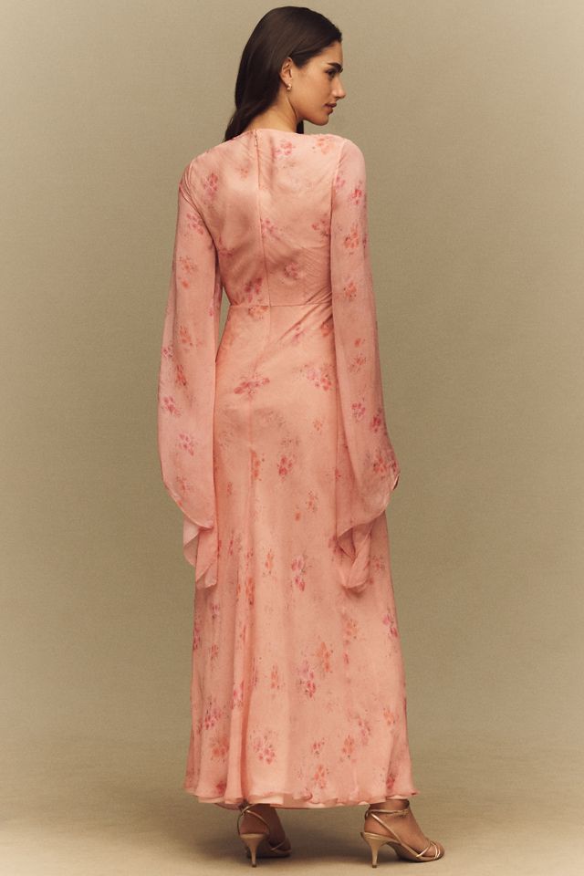 BHLDN Sheer Sleeve Gown | Anthropologie