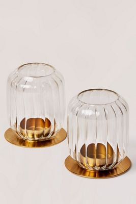 Fleck Kira Glass Lanterns, Set of 2