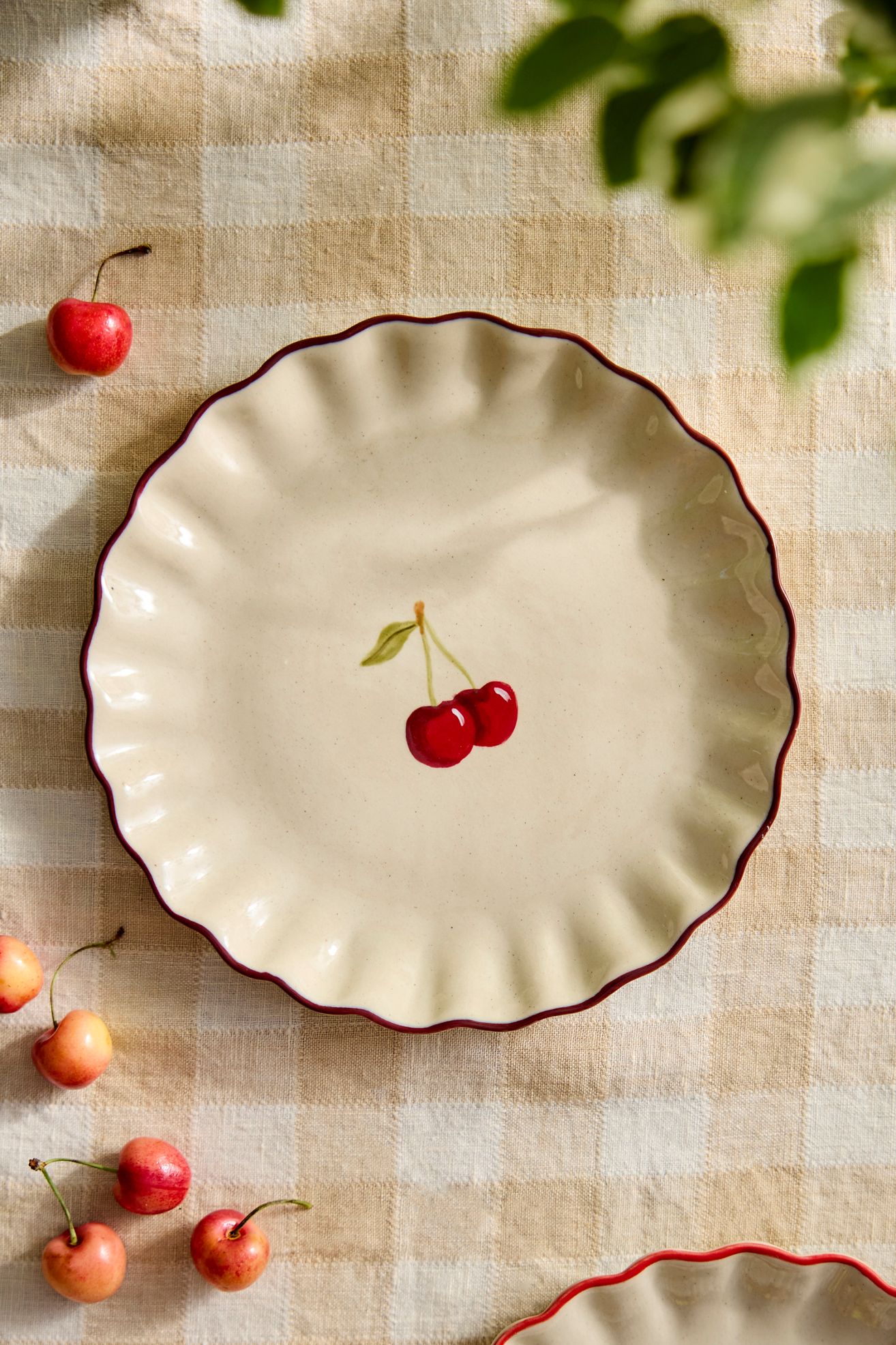 Orchard Stoneware Side Plate - Cherry