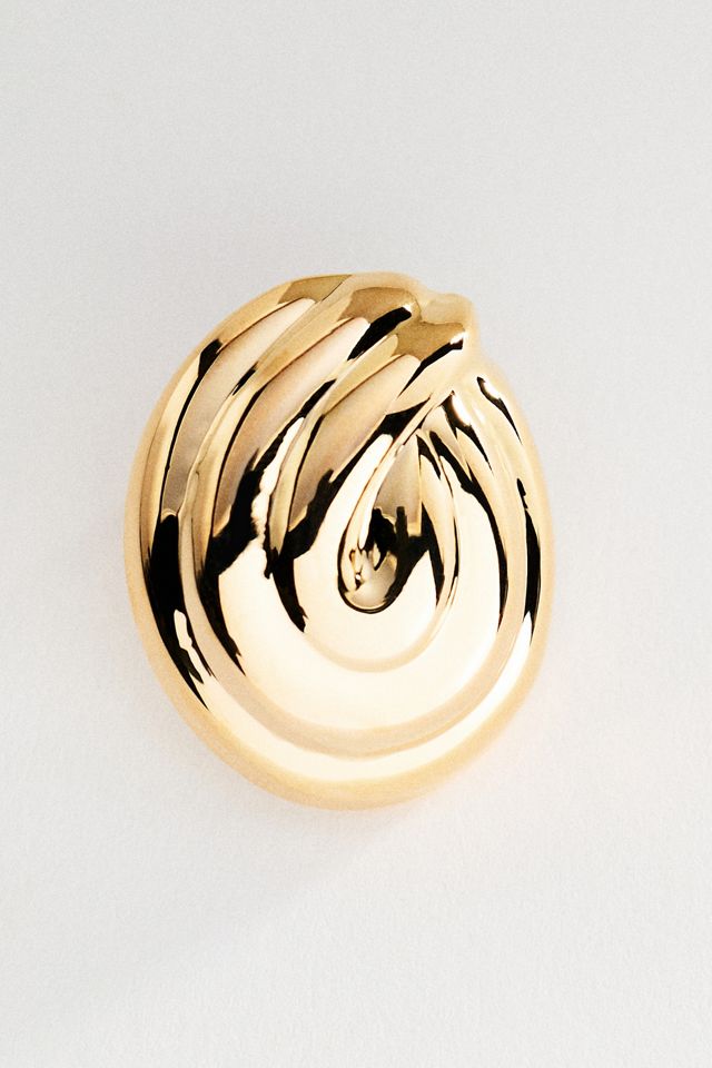 Sculptural Swirl Stud Earrings #3