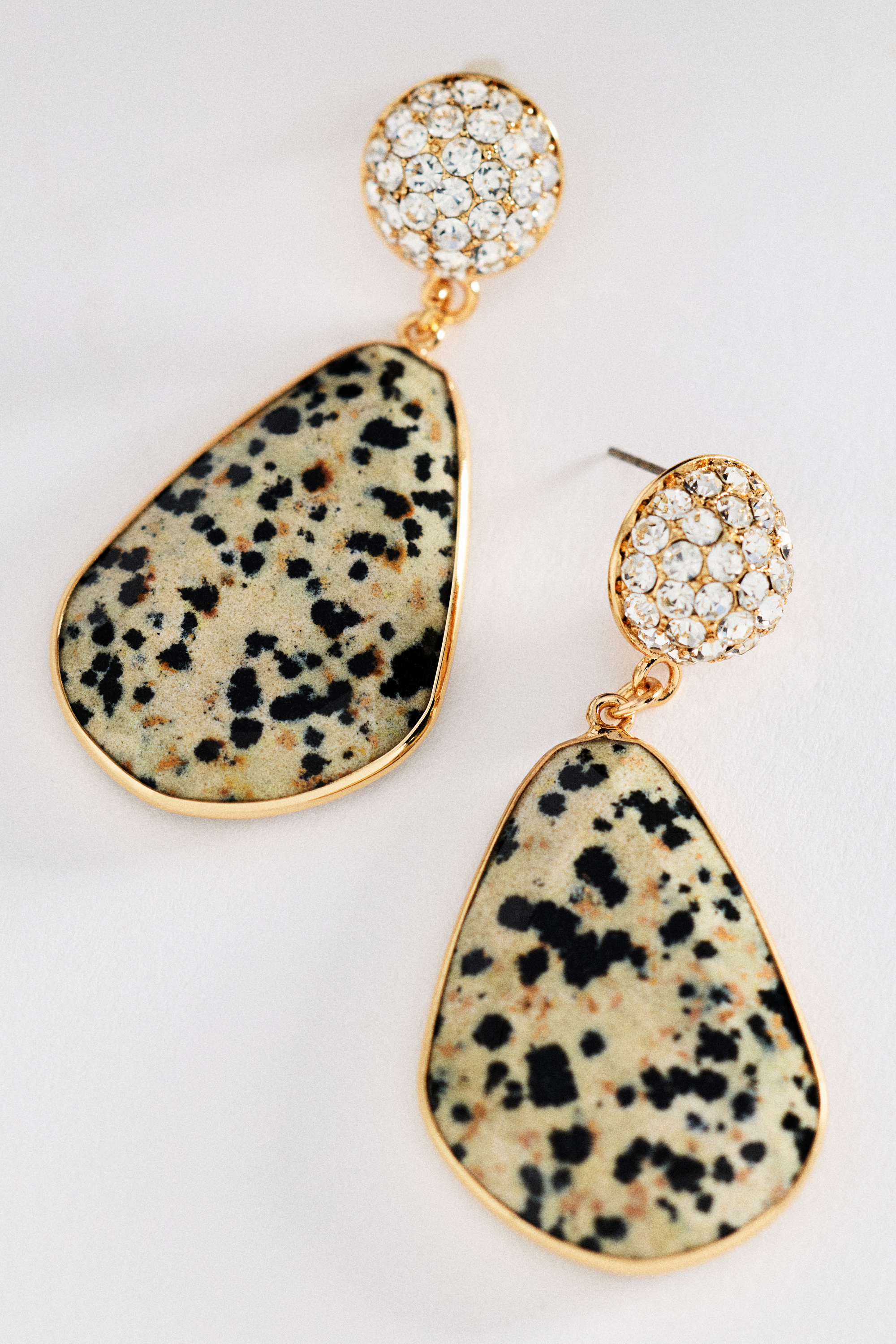 Stone Drop Earrings - Image 1