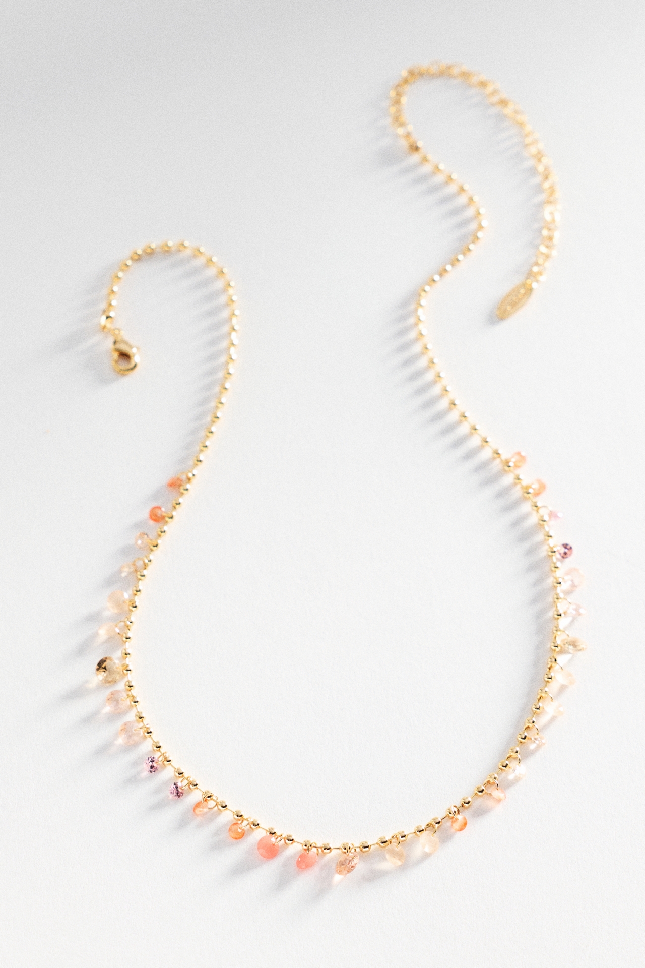 Delicate Crystal Droplet Necklace