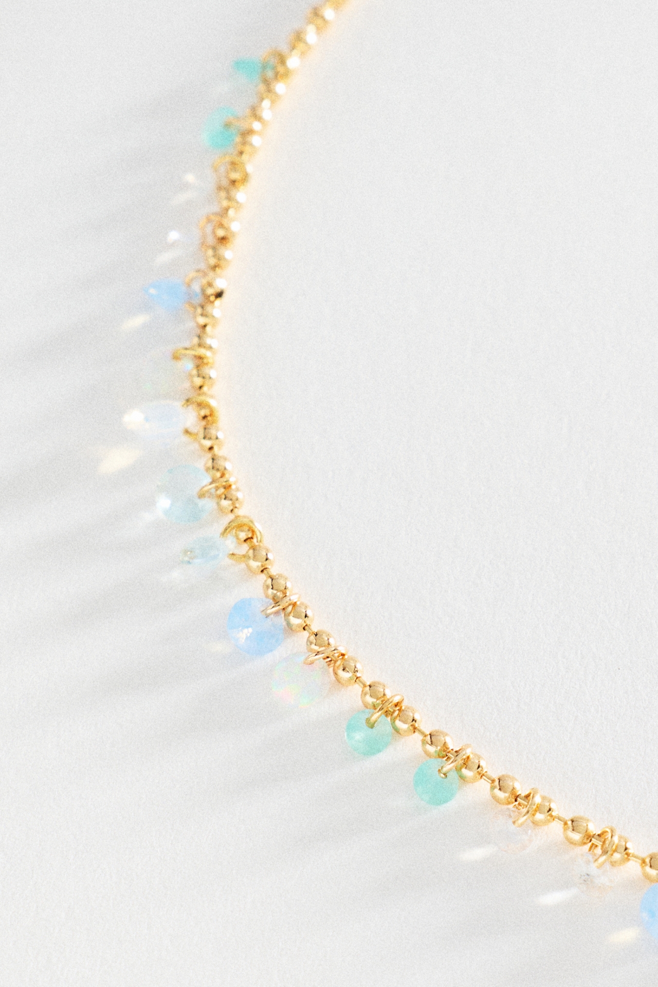 Delicate Crystal Droplet Necklace