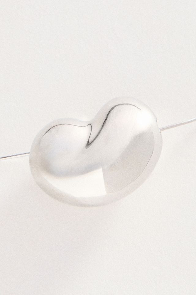Metal Bean Pendant Necklace #1